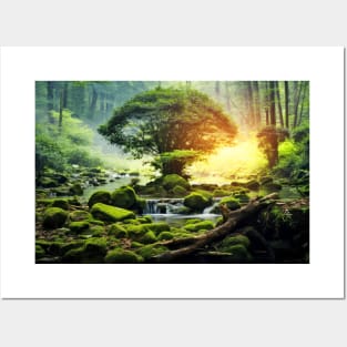 Ancient Tree Of Life Peaceful Nature Fantasy World Harmony Imagination Posters and Art